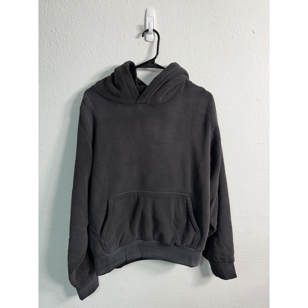 Yeezy YZY Gap Polar Fleece Navy Hoodie Mens Size L Streetwear Kanye West